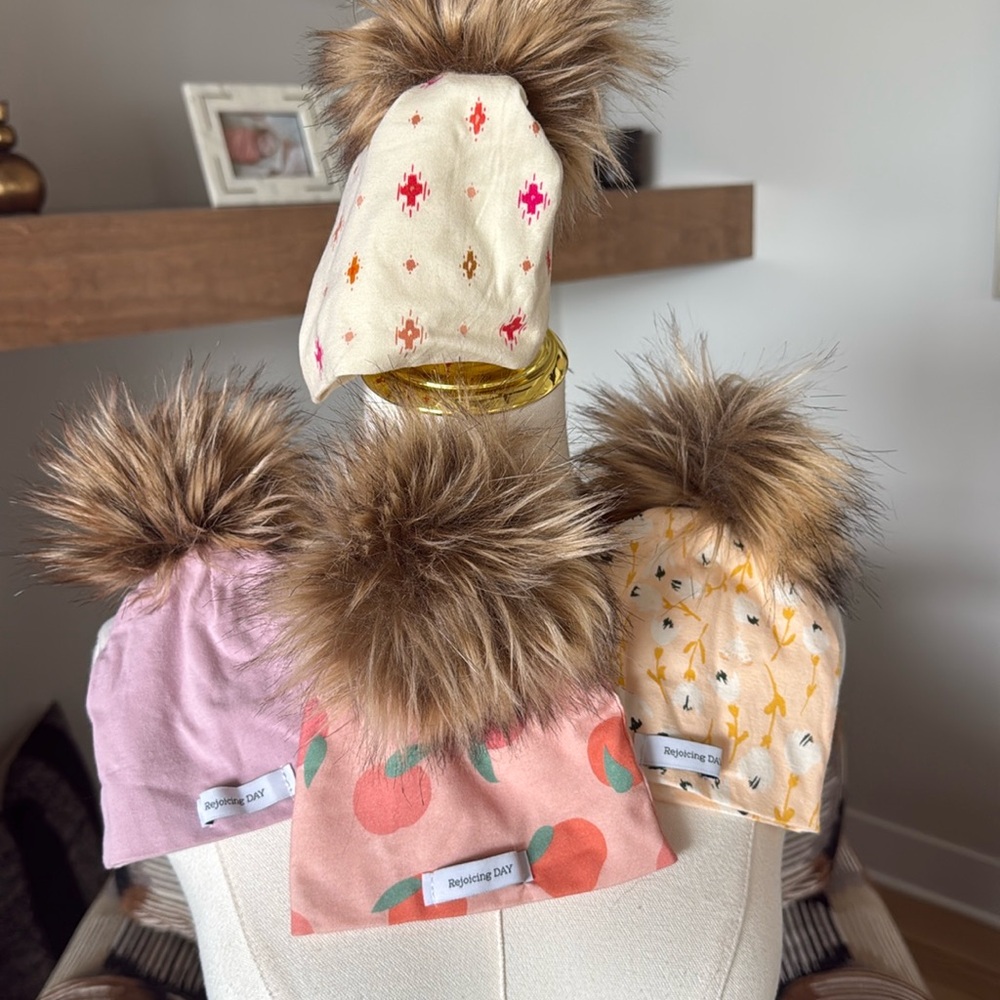 Bundle of 4 Pom Hats